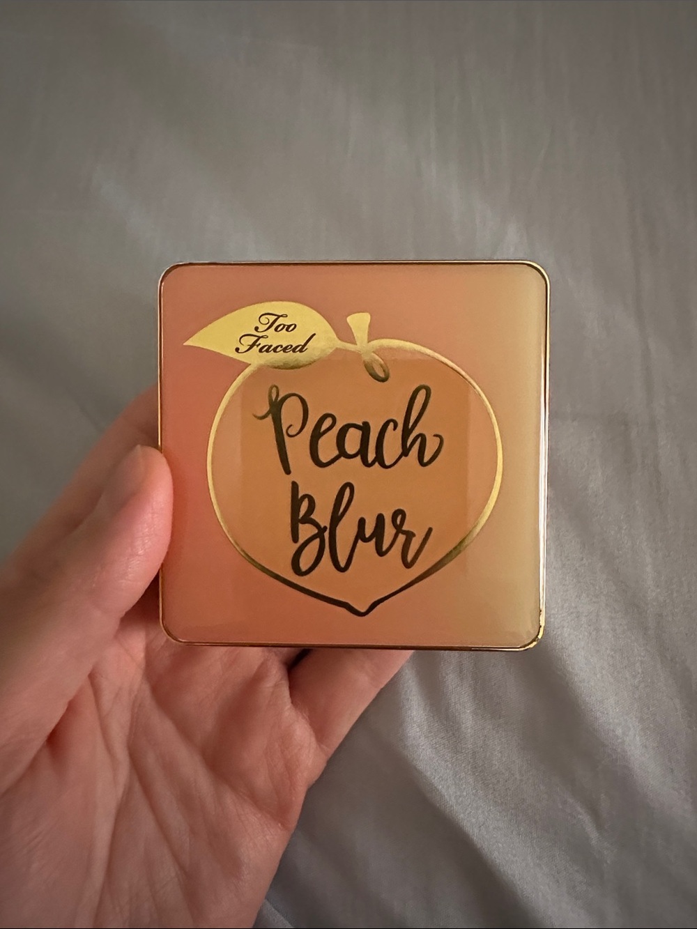 Too Faced Peach Blur Compact - Peach & Gold NO BOX